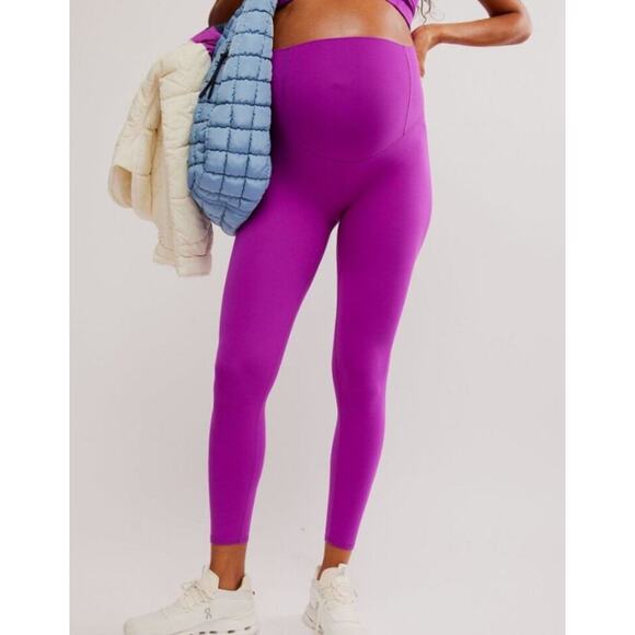 NWT Free People Movement x Hatch Never Better Maternity Leggings Purple Size S - Picture 1 of 7